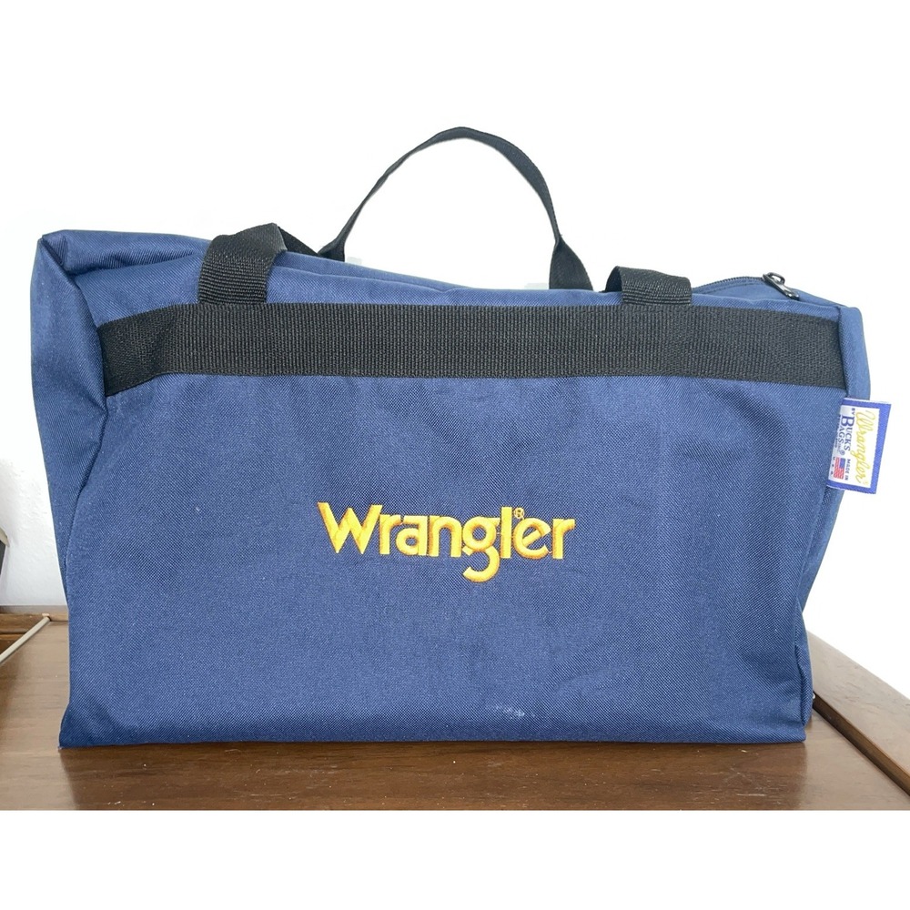Wrangler‎ by Bucks Bags Navy Blue Duffle Made In USA